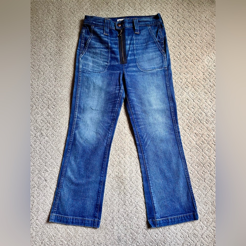 Madewell Rivet & Thread High Rise Cropped Jeans, Size 28